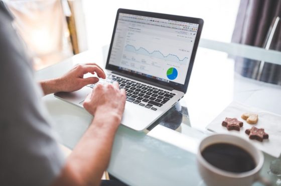 A person examining the analytics page of their association's platform